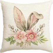 Ľanový povlak na vankúš FLOPINA 45x45 cm, krémový