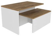 Set konferenčných stolíkov Twixie (dub biely). Akcia -21%. Vlastná spoľahlivá doprava až k Vám domov. 1127617