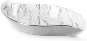 DEKORAČNÁ KERAMICKÁ MISKA SANA (02) 36X19X6 CM BIELY