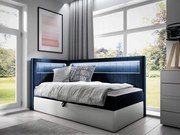 Jednolôžková posteľ 100cm Rivaldi 3 (biela čierna)