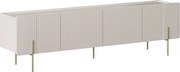 TV stolík Malmi 200 cm - kašmírová / zlatá