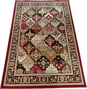 Klasický orientálny koberec Shiraz BCF Aztek červeno-béžový Rozmer: 50x80 cm