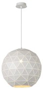 Lucide 21409/40/31 - Závesné svietidlo OTONA 1xE27/60W/230V biela