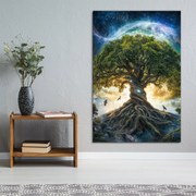 DUBLEZ | Drevený obraz stromu života - Yggdrasil