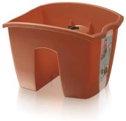 Truhlík na zábradlie CROWL terakota 24,2cm