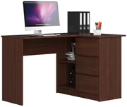 Rohový PC stolík Bodhi (wenge) (P). Akcia -21%. Vlastná spoľahlivá doprava až k Vám domov. 1068795