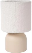 Lucide 10516/01/38 - Stolná lampa WOOLLY 1xE14/40W/230V krémová