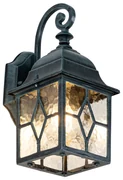 Romantická vonkajšia nástenná lampa tmavozelená - London