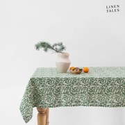Ľanový obrus 140x300 cm Evergreen Damask – Linen Tales