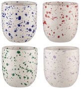 Biele hrnčeky z kameniny v súprave 4 ks 350 ml Carnival – Ladelle