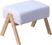 Bambusová podnožka RD52370, krémová