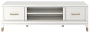 Biely TV stolík CosmoLiving by Cosmopolitan Westerleigh