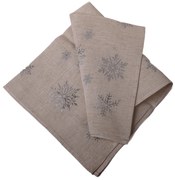 Vianočný obrus Silver Flakes, 85 x 85 cm