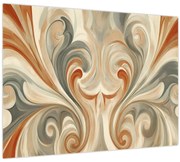 Obraz - Vír v zemitých farbách (70x50 cm)