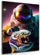 Obraz kozmonaut v neznámej atmosfére