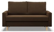 Dvojmiestna pohovka BLANK Comfort rozkladacia, hnedá