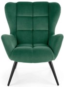 Kreslo Tyrion zelená/čierna