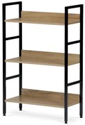 Regál GD-313 OAK Denny, 3 police, 60 x 27,5 x 92,5 cm, 3 poschodia
