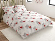 Obliečky z mikrovlákna HEARTIZIA svetlo sivé Rozmer obliečky: 70 x 90 cm | 140 x 200 cm