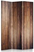 Gario Paraván Hnedé dosky Rozmery: 180 x 170 cm, Prevedenie: Klasický paraván