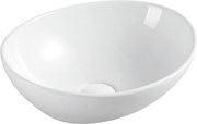 Hydroland Keramické umývadlo na dosku Jasmin 41x33,5 cm, biele