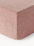 Elastická ľanová plachta na kontinentálnu posteľ Linna