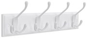 Nástenný vešiak KATE biely