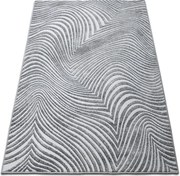 DY Sivý pruhovaný koberec Enigma 06 Rozmer: 80x150 cm