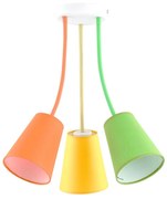 luster na tyči WIRE COLOUR 3xE27/60W/230V