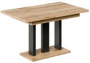 Rozkladací stôl Appia 130/210x80cm Mat čierne nohy Dub Wotan