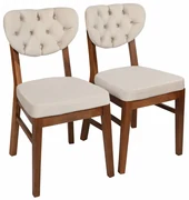 Súprava jedálenských stoličiek Elma Beige, 2 ks