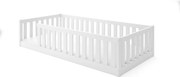 Posteľ BELLA SIMA 190x90 Montessori z masívu – biela