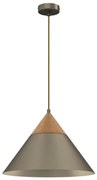 Luster na lanku SINGLE 1xE27/15W/230V mosadz/buk
