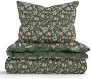 Francúzske bavlnené obliečky Renforcé – Rebeka zelená