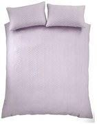Krepové obliečky na dvojlôžko/predĺžené v levanduľovej farbe 230x220 cm Heatset Wave – Catherine Lansfield