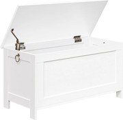 Truhla s úložným prostorem a lavicí Vasagle Fio 76 cm bílá