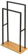 WENKO 24752100 - Držiak na uteráky BAMBUSA 46x80 cm čierna/hnedá