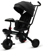 Detská trojkolka Baby Mix Peony EVA čierna