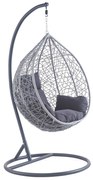Závěsné houpací křeslo Houseland Luna S šedé