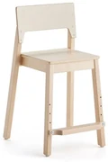 Vysoká detská stolička LOVE, V 500 mm, breza, laminát - breza