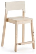 Vysoká stolička LOVE, výška 500 mm, breza, laminát - breza