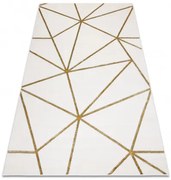 Koberec EMERALD exkluzívny 1013 glamour, styl geometrický krémový / zlatý
