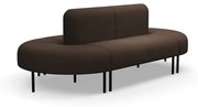 Pohovka VARIETY, 360° sedenie, látka Blues CSII, tmavohnedá