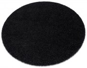 Koberec SOFFI kruh shaggy čierny
