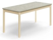Stôl DECIBEL, 1600x700x720 mm, akustické linoleum, breza/šedá