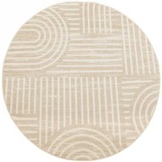 Koberec šnúrkový Haga 03606E krémový / béžový kruh