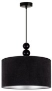 Duolla - Luster na lanku LYON 1xE27/15W/230V pr. 40 cm čierna