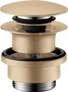 Hansgrohe Hansgrohe, odtoková súprava Push-Open pre umývadlové a bidetové batérie, kartáčovaný bronz, HAN-50100140