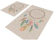 Béžové kúpeľňové predložky v súprave 2 ks 60x100 cm – Mila Home