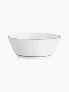 Ručne vyrobená miska z porcelánu's ručne maľovaným platinovým okrajom Vitruv, 2 ks